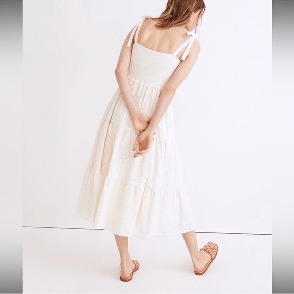 White Eyelet Sundress, Madewell xs - Picture 3 of 4